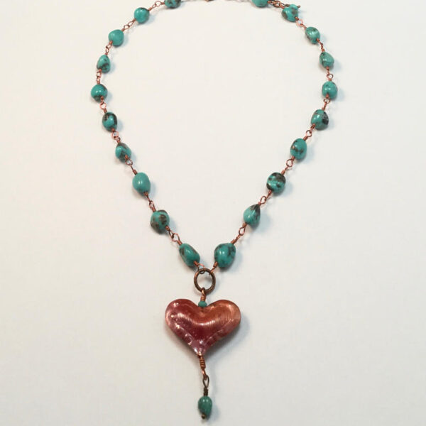 heart necklace bt Claudia Chavez