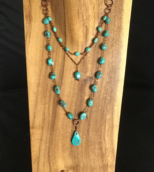 Layered turquoise necklace