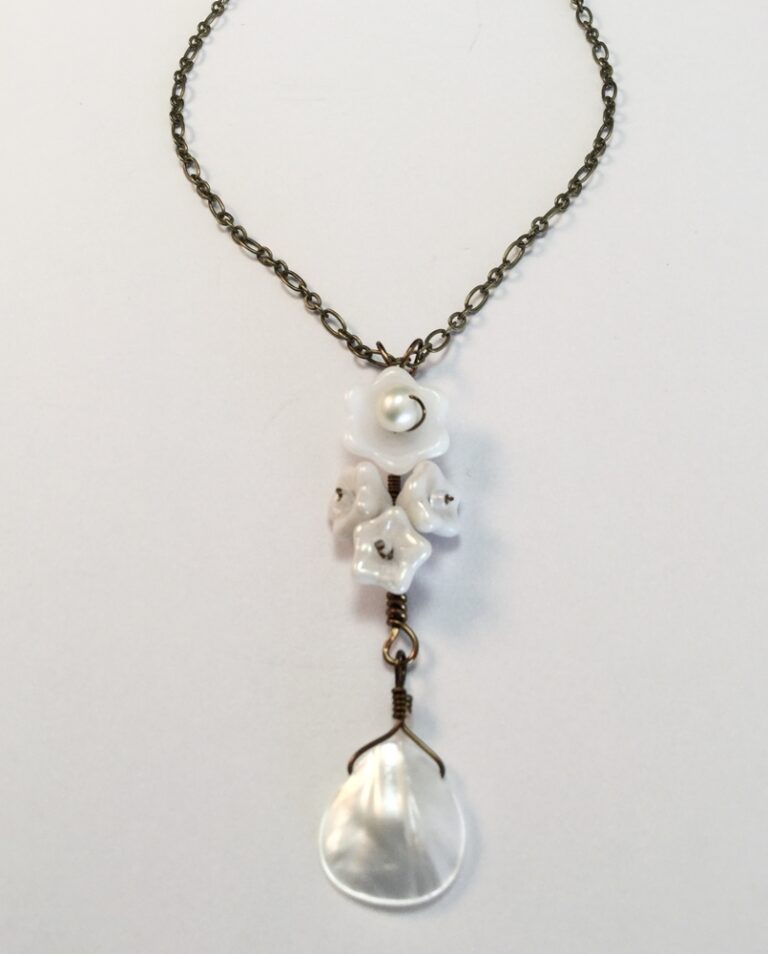 White Flower Pendant